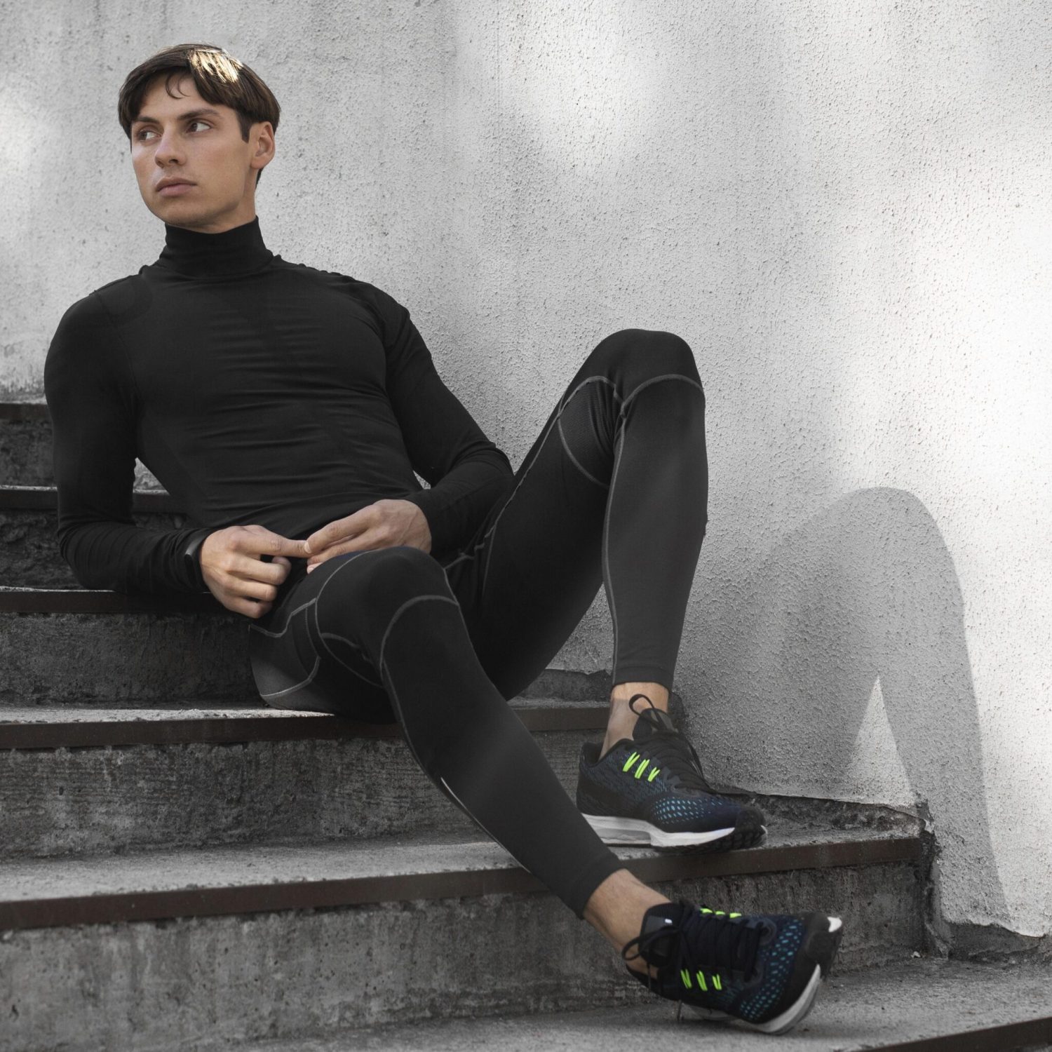 black leggings man